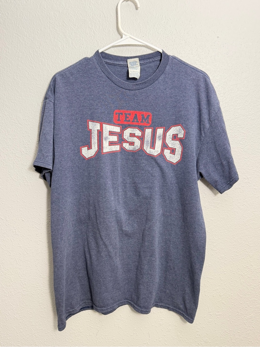 Team Jesus Graphic Short Sleeve Tee - Blue